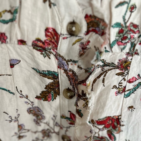 Anthropologie Pilcroe NWT ruffle collar button down dress size 2 - Picture 5 of 10